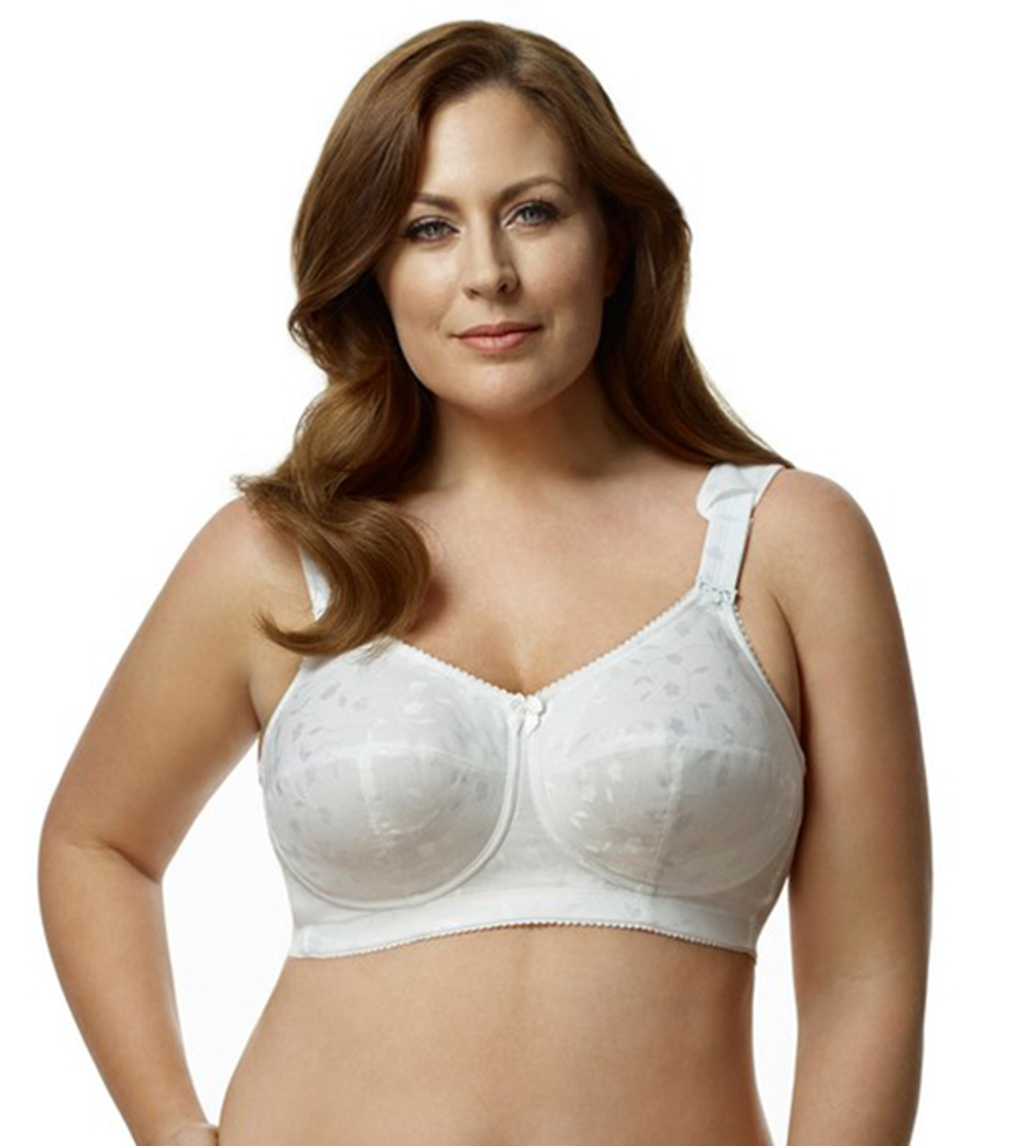 Elila Jacquard Softcup Bra With Cushioned Straps 1305 - Bramania